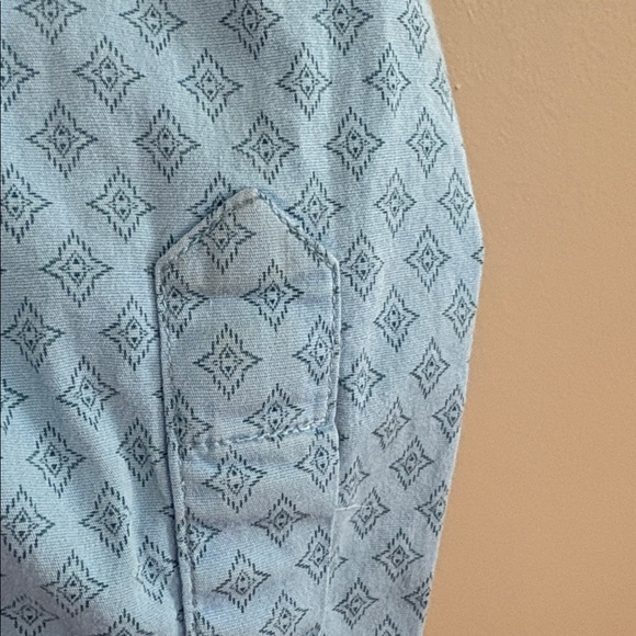 Rafter Men's Western Blue Button Down Shirt - Picture 8 of 10